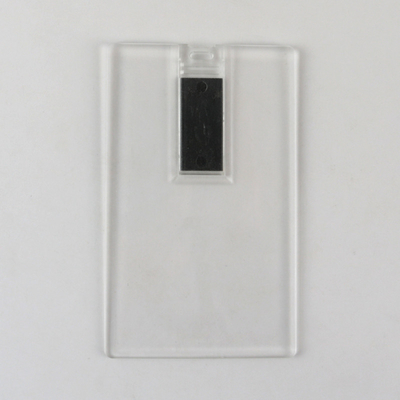 O cartão de crédito material plástico transparente USB cola 2,0 128GB 64GB 15MB/S
