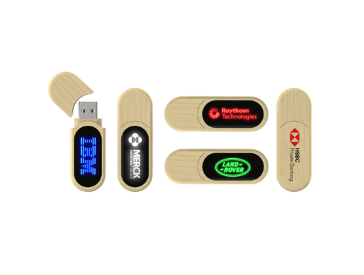 Da movimentação instantânea de madeira de USB da luz do diodo emissor de luz velocidade rápida quando leitura do Usb na vontade do computador brilhante