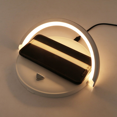 3 em um relógio rápido do carregador 15W IPhone Airpods Apple com luz do diodo emissor de luz