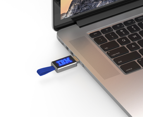 Luz de gravação do diodo emissor de luz de Logo With da vara 2,0 da memória do Usb do metal ao ler no computador