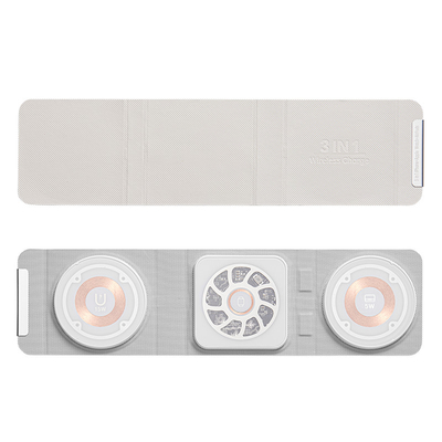 3 em 1 carregador sem fio rápido magnético 15W portátil dobrável 10W 7.5W 5W