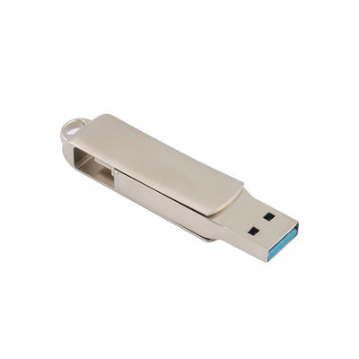 O laser de prata LOGO Type C USB do corpo com a lata do furo chave pôs Lanyard And Keyring