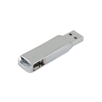 Tipo de prata C Pendrive do metal com conformidade brilhante com certificação americana