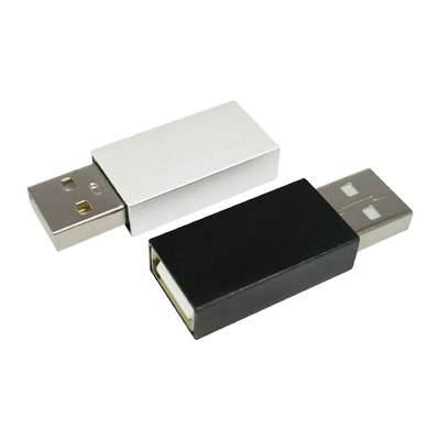2g Cord Charger Adaptador Blocker para telefone celular Data Stop USB Defender - Prata