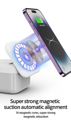 Nome Carregador sem fio multifunção - Luz LED azul ≤ 6 mm Distância de transmissão
