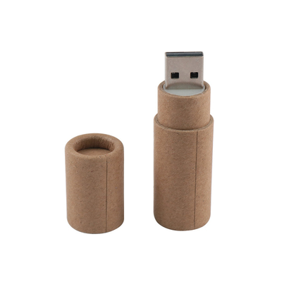 Disco flash USB 2.0 redondo de madeira velocidade rápida 30MB/S 64GB 128GB