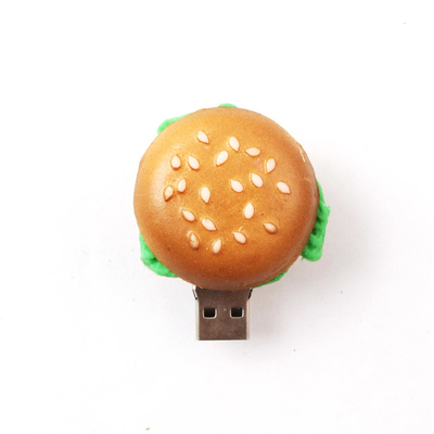 KFC McDonald's hambúrguer em forma de flash drive USB personalizado para alimentos artificiais presentes corporativos