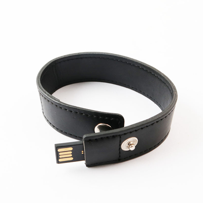 Pulseira de couro USB Flash Drive 20MB/S Velocidade de leitura Com suporte a logotipo personalizado