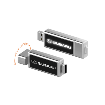 Como Fotos Mostre Crystal USB Stick com luz LED para suporte de upload de dados