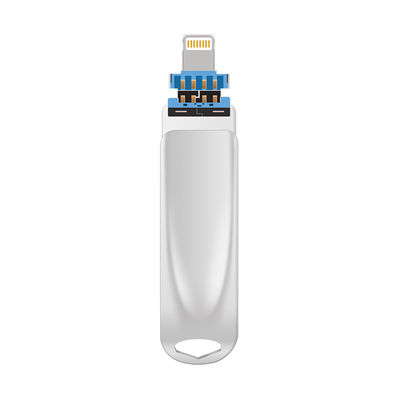 TYPE C usb prata 3 em um com conector USB 2.0 USB 3.0 e Tipo C