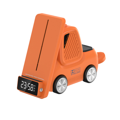 Pad de carregamento sem fio de carregamento rápido de 15W com ABS no interior e luz LED para telefone na cor do corpo Branco / cinza / laranja / amarelo
