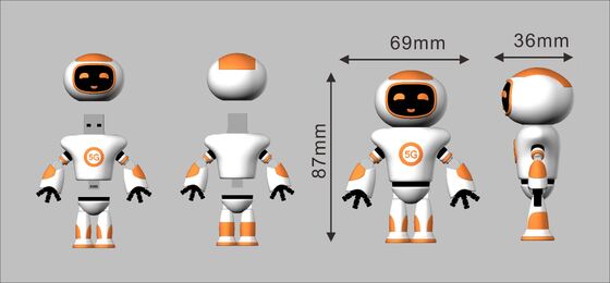 Personagem de desenho animado  em formato bonito PVC USB Flash Drive USB 2.0 e 3.0