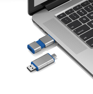 Toda a unidade flash H2 USB passada + tipo C USB pode logotipo OEM um corpo USB