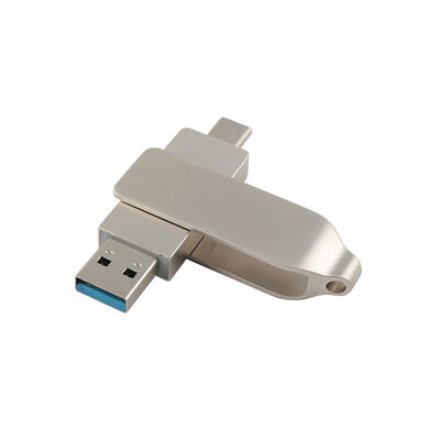 Corpo retrô cor prata com tipo c usb 128gb 256gb tamanho usb de alta velocidade 71.4*16.8*10.1mm