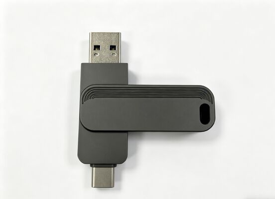 Arma preta cor usb 3.0 + tipo c 1005 passou no teste h2 tipo c unidades flash usb correspondência rápida eua e padrão da ue