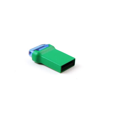 A mini movimentação flash verde do USB do metal da movimentação do flash de Udp da cor verde do corpo pode personalizar o logotipo e a embalagem feitos