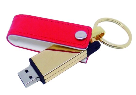 Mac OS Compatível Leather USB Flash Drive Preto Cor Custom OEM Estilo Design durável Perfeito para presentes corporativos
