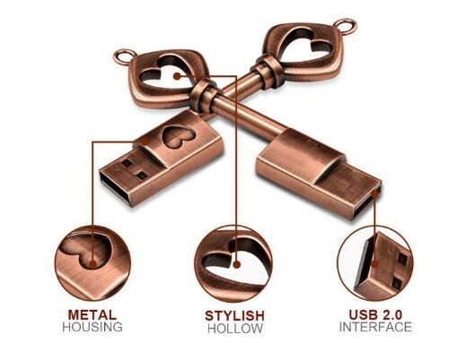 Unidade flash USB com chave de boas-vindas com design personalizado, oferecendo velocidade de 10 MB, adequada para armazenamento digital portátil e gerenciamento de dados