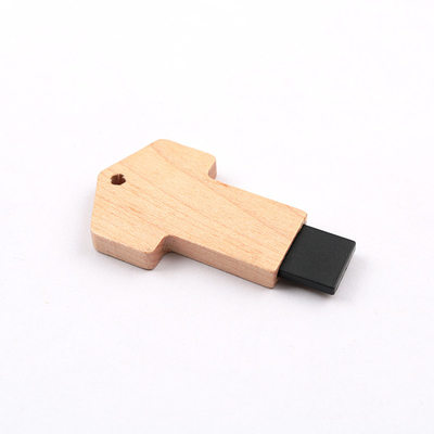 A chaveta de movimentação instantânea de madeira de USB do bordo deu forma à leitura rápida 64GB 128GB 256GB