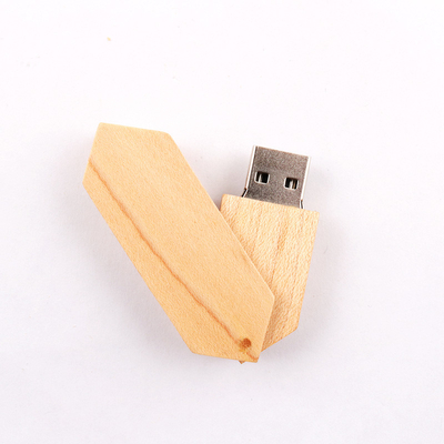 Movimentação instantânea de madeira 2,0 de USB de uma torção de 180 graus e logotipo 50-100MB/S de gravação de USB 3,0