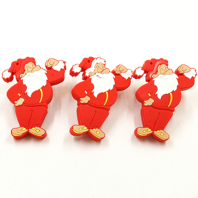 Os desenhos animados instantâneos feitos sob encomenda abertos do Natal das movimentações do molde 128GB USB dão forma a USB 2,0 USB 3,0