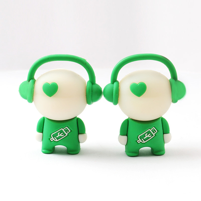 2,0 3,0 certificação completa instantânea do FCC da memória da movimentação 16G 64G do Usb dos desenhos animados do PVC