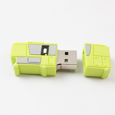 O material do PVC feito pelo flash de USB da forma de Customzied conduz 2,0 tipo instantâneo de 3,0 metais