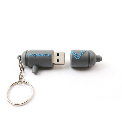 2,0 o PVC 3,0 15MB/S macio personalizado personalizou movimentações do Usb com Keyring