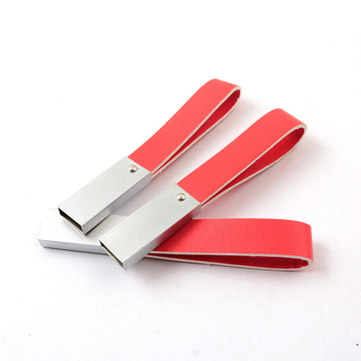 O Usb 256GB de couro conduz o OEM personalizado 2,0 3,0 do ODM da vara da memória do Usb