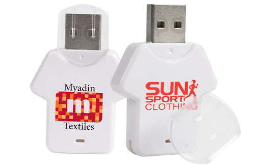 A camisa de T dá forma à movimentação instantânea branca plástica 2,0 do usb da vara 16GB 32GB de USB 3,0 ROHS