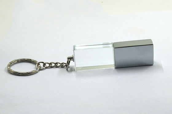 O UDP pisca vara do Usb de Crystal Usb Flash Drive 2,0 4GB 8GB 16GB com luz do diodo emissor de luz