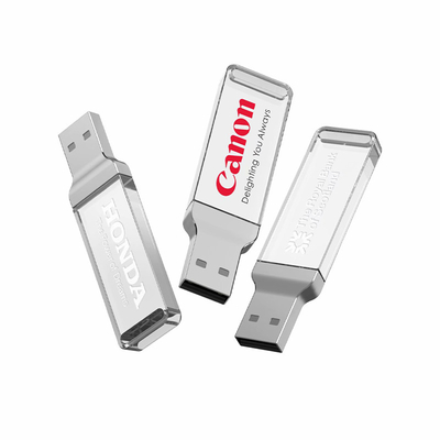 Acrílico transparente da vara 2,0 de cristal instantâneos do UDP USB de 8GB 128GB
