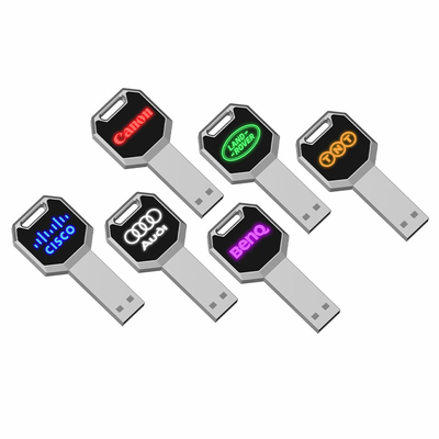 O diodo emissor de luz ilumina o flash da velocidade 128GB rápida de Crystal Usb Drive 2,0 lasca 15MB/S