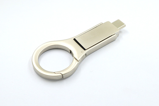 O flash de prata do metal OTG USB conduz 2,0 varas da memória do Usb C de 32GB 128GB