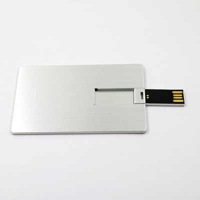 O flash do UDP da movimentação 16GB 32GB do Usb do cartão de crédito do metal 2,0 lasca a memória completa