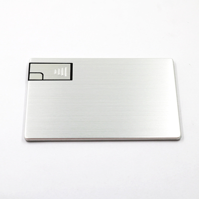 As varas 16GB 32GB ROSH de USB do cartão de crédito do metal 2,0 da prata aprovaram