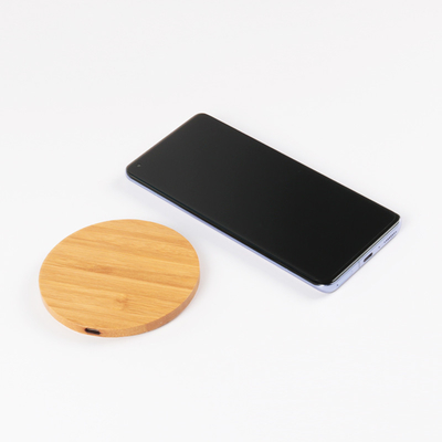 Material sem fio Multifunction do bambu do carregador 15w das formas de circular