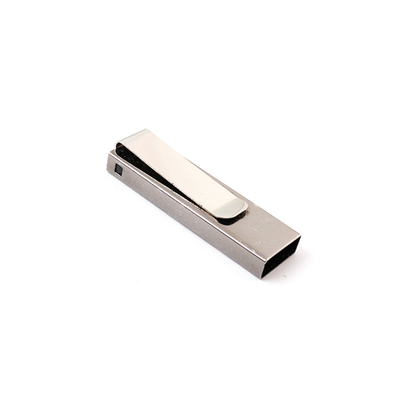 A movimentação de USB do metal das formas do grampo personalizou microplaquetas do UDP do LOGOTIPO da cópia do laser