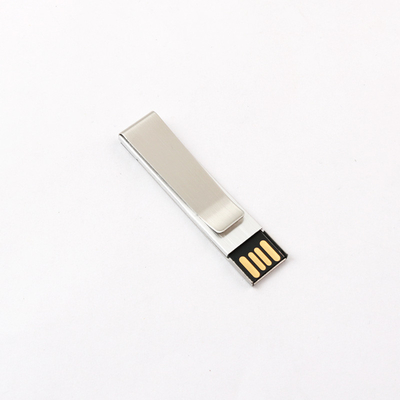 Movimentação 2,0 32GB completo 64GB 128GB de USB do metal do grampo do livro da memória de Metak