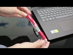 Movimentação instantânea 2,0 de USB da pena do corpo transparente vara do Usb do presente 3,0 80MB/S