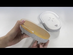 Com carregador sem fio de alto-falante com luz LED mágico carregador sem fio de velocidade rápida