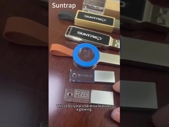 Botela USB Flash Drive Dentro Vazio Pode colocar Crystal USB 2.0 e USB 3.0