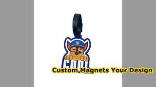 Ímãs de geladeira de PVC personalizados com seu design